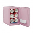 ELLE 4L mini fridge with LED make-up mirror, purple ELLE 4L mini fridge with LED make-up mirror, purple