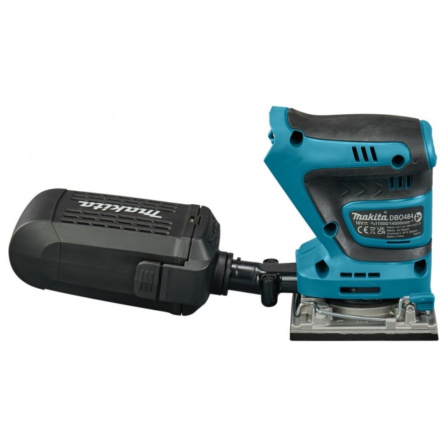 Makita DBO484Z portable sander Random orbital sander 14000 OPM Black, Blue