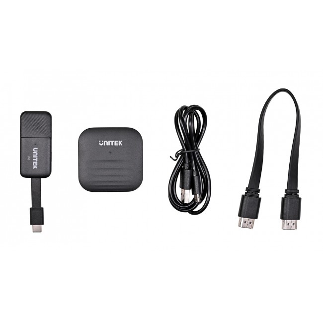 UNITEK V1184A01 AV extender AV transmitter & receiver Black