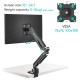 ONKRON G90-B Swivel and tilt desk mount for 13 -34 monitors, max. 10 kg, with rotation, black