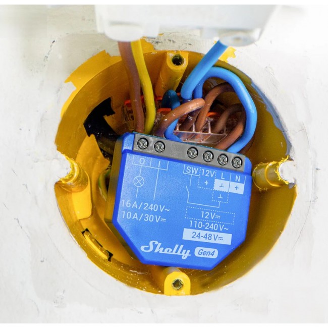 SHELLY 1 Gen4 Smart switch Blue 2 pcs