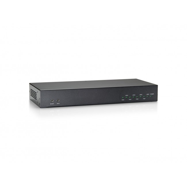 LevelOne HDMI over Cat.5 Transmitter, HDBaseT, 100m, 4 Channel Outputs, 802.3af PoE