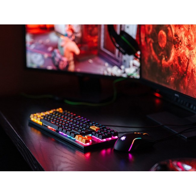 Tracer HORNET 87 keyboard Mouse included Gaming USB QWERTY English Black, Yellow