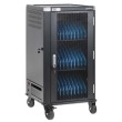Manhattan Laptop Charging Cart/Trolley via AC Adapter (EU) 30-bay, Install device's AC Adapter (power cables) into unit, Suitable for ALL laptops (to 16