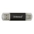 Intenso Twist Line USB flash drive 128 GB USB Type-A / USB Type-C 3.2 Gen 1 (3.1 Gen 1) Anthracite