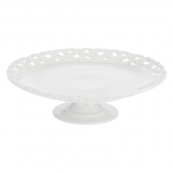 Embellished Valentino cake stand - White, 26 cm