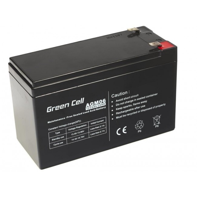 Green Cell AGM06 UPS battery Sealed Lead Acid (VRLA) 12 V 9 Ah Green Cell AGM06 UPS battery Sealed Lead Acid (VRLA) 12 V 9 Ah