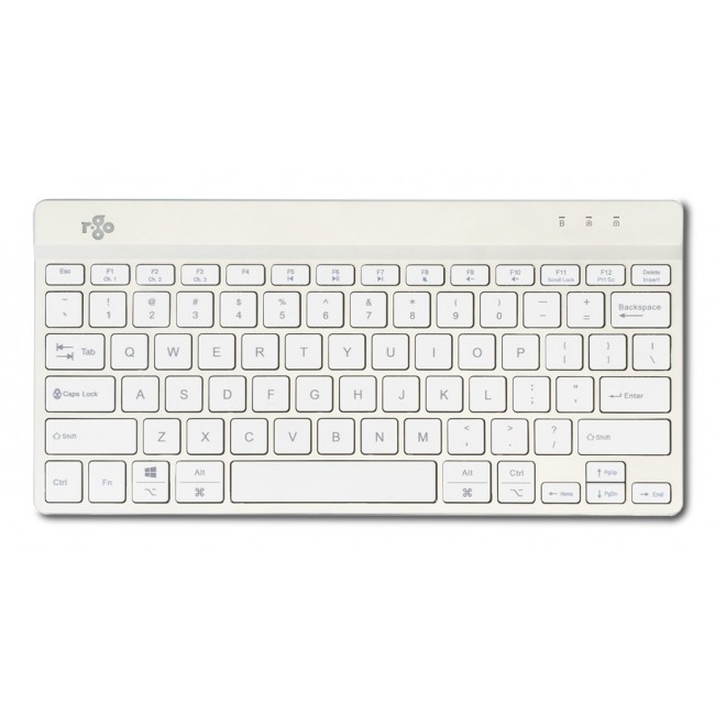 R-Go Tools Ergonomic keyboard R-Go Compact Break, compact keyboard with break software, QWERTY (US), Bluetooth, white