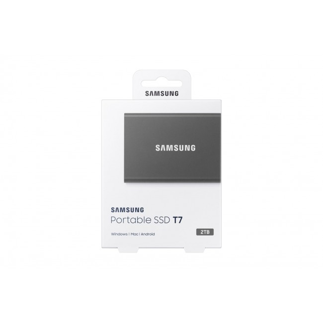 Samsung Portable SSD T7 2 TB USB Type-C 3.2 Gen 2 (3.1 Gen 2) Grey Samsung Portable SSD T7 2 TB USB Type-C 3.2 Gen 2 (3.1 Gen 2) Grey