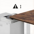 Ergo Office electric adjustable height desk, max height 1160mm, max - 80 kg, without top for standing and sitting work, white, ER-400 W Ergo Office electric adjustable height desk, max height 1160mm, max - 80 kg, without top for standing and sitting work, white, ER-400 W
