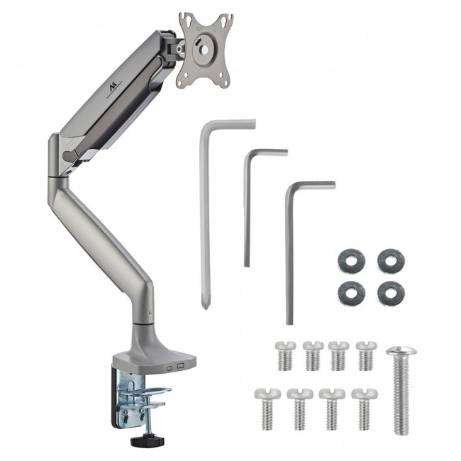 Maclean Monitor Mount, Double Arm, Gas Spring, 17