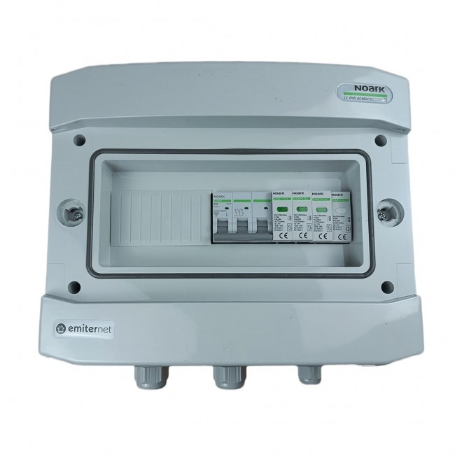 Switchgear attached AC Hermetic IP65 EMITTER With AC Surge Protective Device Noark Type 1+2, 40A 3-F