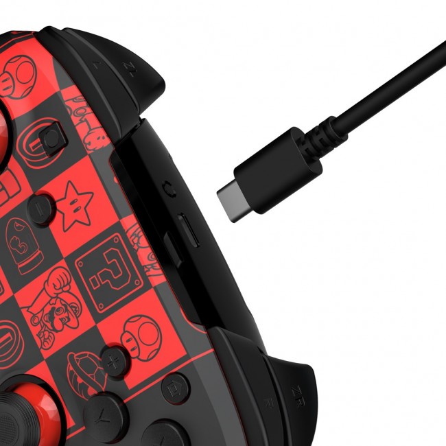 PDP REMATCH GLOW Black, Green, Red Gamepad Analogue / Digital Nintendo Switch, Nintendo Switch OLED