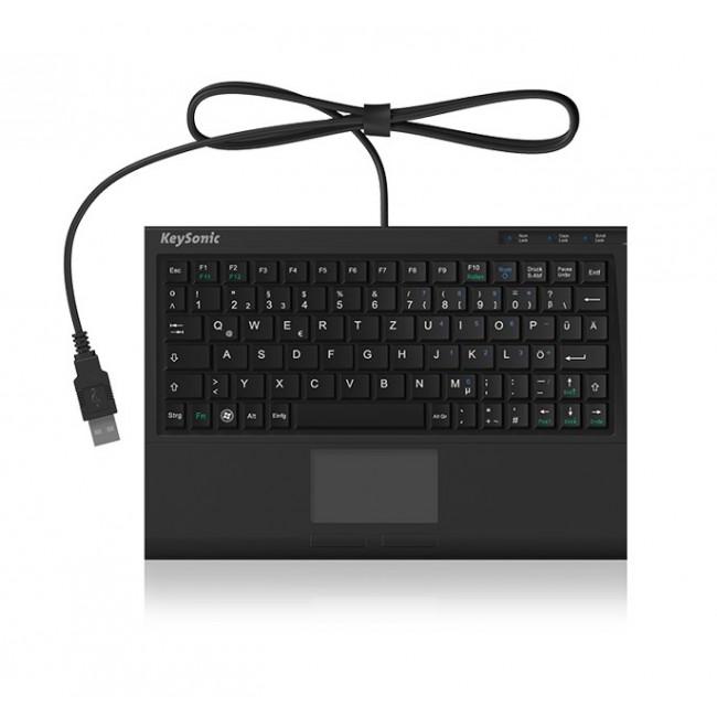 KeySonic ACK-3410 (US) keyboard Office USB US English Black