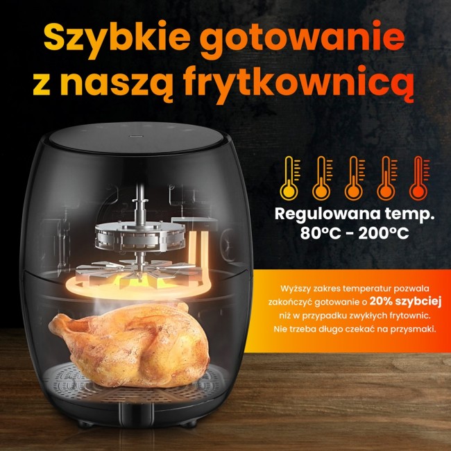Extralink Smart Life Air Fryer SJ-200 2L EU | Air Fryer | 1000W