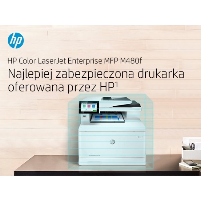 HP Color LaserJet Enterprise LaserJet Enterprise M480f Multifunction Color Printer, Ethernet Only Copier, Scanner