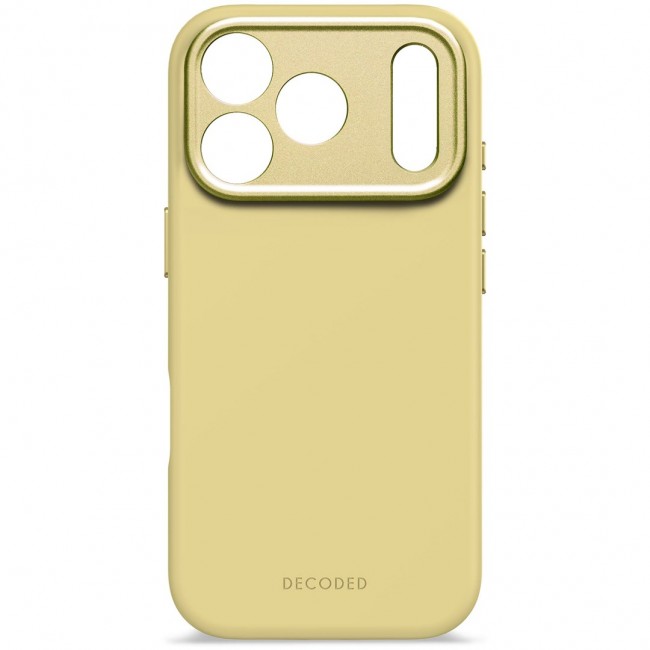 Decoded Silicone Backcover Apple iPhone 17 Pro Yuma Yellow mobile phone case 16 cm (6.3