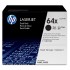 HP 64X 2-pack High Yield Black Original LaserJet Toner Cartridges