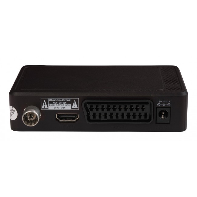Denver DTB-148 TV set-top box Ethernet (RJ-45), Terrestrial Full HD Black