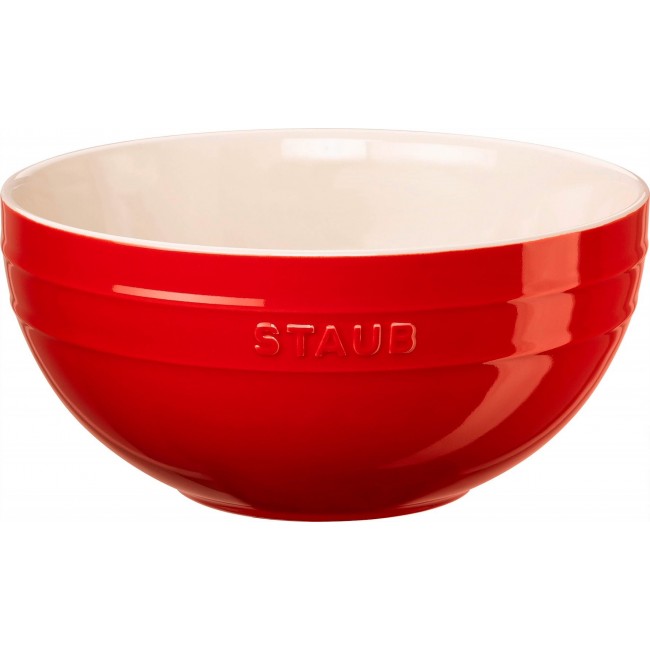 STAUB SERVING Miska okrąg a 24 cm, czerwony