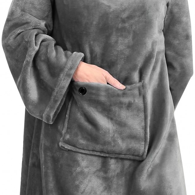 Mad Monkey 2000051 electric blanket Electric heated wrap Grey Fleece