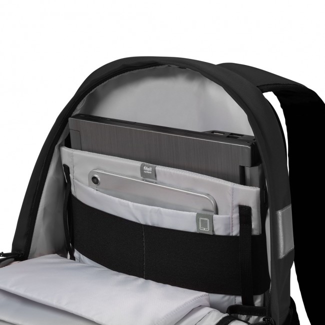 DICOTA Hi-Vis V2 backpack Rucksack Black Polyethylene terephthalate (PET), Thermoplastic polyurethane (TPU)