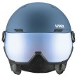 Uvex Skihelm wanted visor Stone colour, Blue