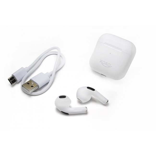 Xoro KHB 30 Headset True Wireless Stereo (TWS) In-ear Calls/Music/Sport/Everyday Bluetooth White