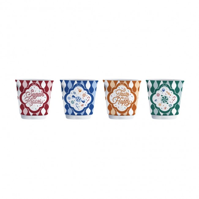 Set of 4 small glasses BIALETTI Candyland 4 x 80 ml (NCANDY010)