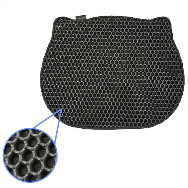 DIAMENTIQ Cat head shape litter tray mat - cat litter tray mat - 40 x 50cm DIAMENTIQ Cat head shape litter tray mat - cat litter tray mat - 40 x 50cm