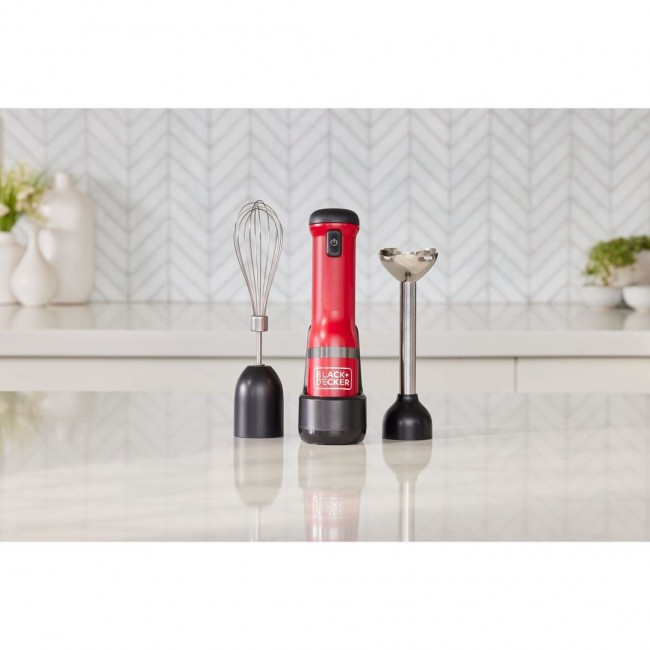 Black & Decker BCKM1012KR blender 0.7 L Immersion blender Red, Stainless steel Black & Decker BCKM1012KR blender 0.7 L Immersion blender Red, Stainless steel