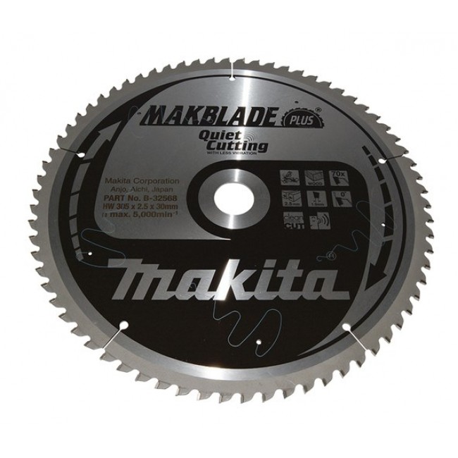 Makita MakBlade Plus circular saw blade 30.5 cm 1 pc(s) Makita MakBlade Plus circular saw blade 30.5 cm 1 pc(s)