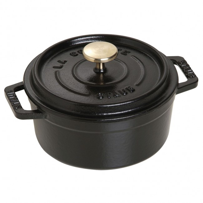 Staub Round Cast Iron Pot - 400 ml, Black Staub Round Cast Iron Pot - 400 ml, Black