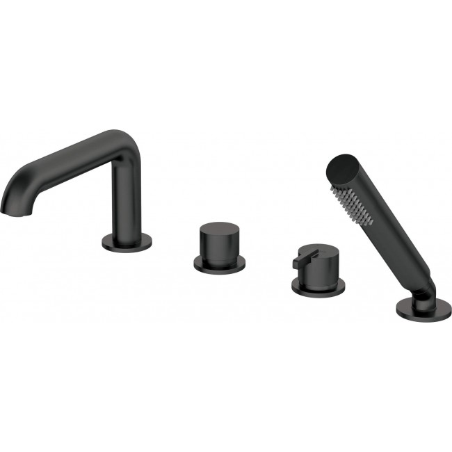 4-hole bathtub mixer with shower set 4-hole bathtub mixer with shower set