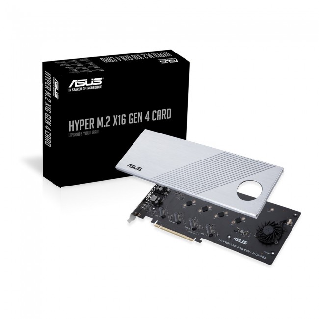 ASUS Hyper M.2 x16 Gen 4 interface cards/adapter Internal ASUS Hyper M.2 x16 Gen 4 interface cards/adapter Internal