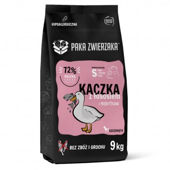 PAKA ZWIERZAKA Puppy Duck with salmon S - dry dog food - 9kg