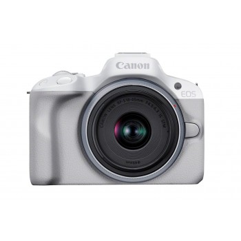 Canon EOS R50, White + RF-S 18-45mm F4.5-6.3 IS STM Kit MILC 24.2 MP CMOS 6000 x 4000 pixels