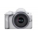 Canon EOS R50, White + RF-S 18-45mm F4.5-6.3 IS STM Kit MILC 24.2 MP CMOS 6000 x 4000 pixels