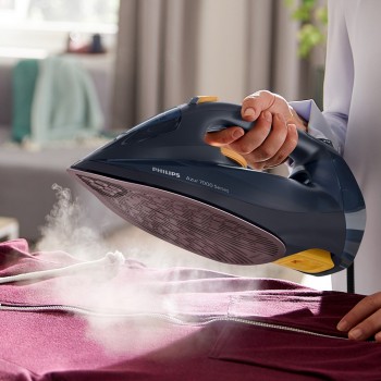 Philips 7000 series DST7060/20 HV Steam Iron Blue/Yellow