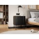 Cama Bedside table 2 pcs ISLA 44,5x40x59 black matt Cama Bedside table 2 pcs ISLA 44,5x40x59 black matt