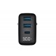 Havit UCLE001 EU - GaN three-port charger 30 W, black