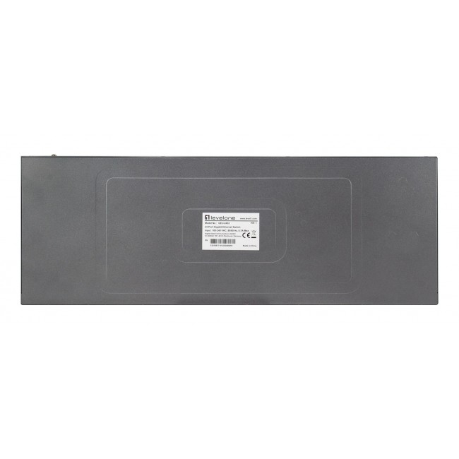 LevelOne GEU-2432 24-Port Gigabit Ethernet Switch, 4-Mode DIP Button, 19