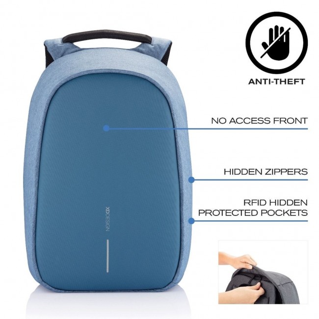 XD DESIGN ANTI-THEFT BACKPACK BOBBY HERO REGULAR BLUE P/N: P705.299 XD DESIGN ANTI-THEFT BACKPACK BOBBY HERO REGULAR BLUE P/N: P705.299