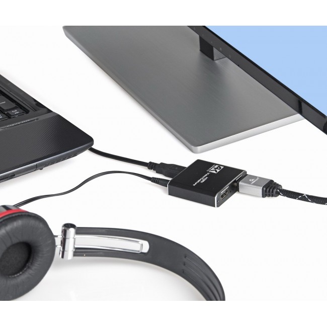 Gembird UHG-4K2-01 USB graphics adapter Black Gembird UHG-4K2-01 USB graphics adapter Black