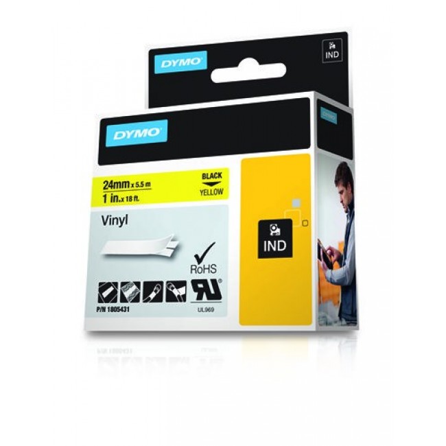 DYMO IND Vinyl Labels DYMO IND Vinyl Labels