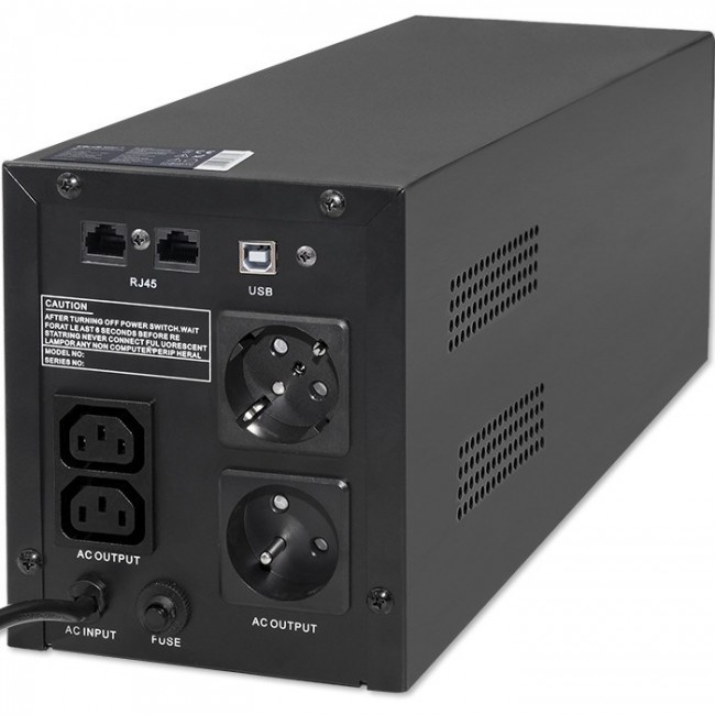 Qoltec 53777 Uninterruptible Power Supply Line Interactive | Monolith | 2000VA | 1200W Qoltec 53777 Uninterruptible Power Supply Line Interactive | Monolith | 2000VA | 1200W
