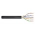 External Gelled Installation Cable DIGITUS cat.6, U/UTP, AWG 23/1, PE, 305m, Black, Reel