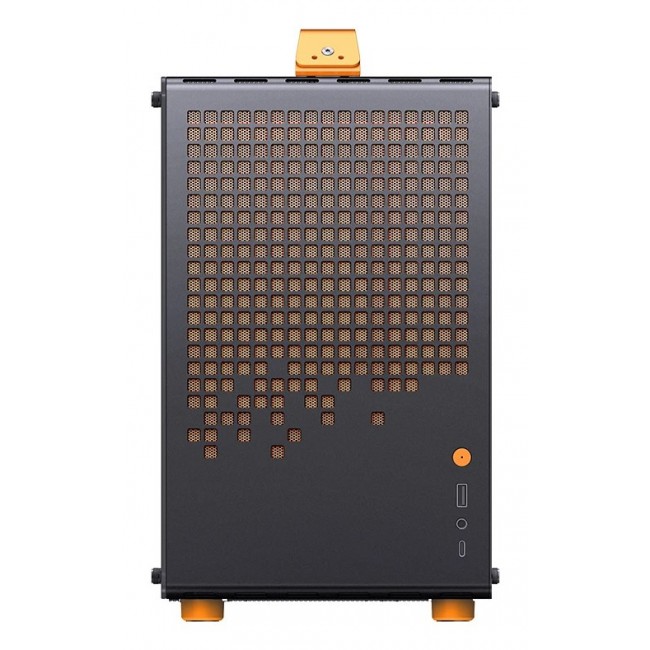 Computer Case JONSPLUS MATX Handle Case Z20 - Black-Orange