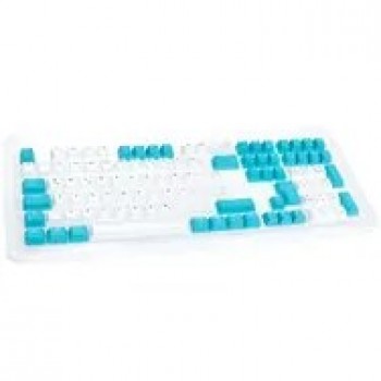 Ducky Keycap Set, PBT, ISO (DE) - wei /blau
