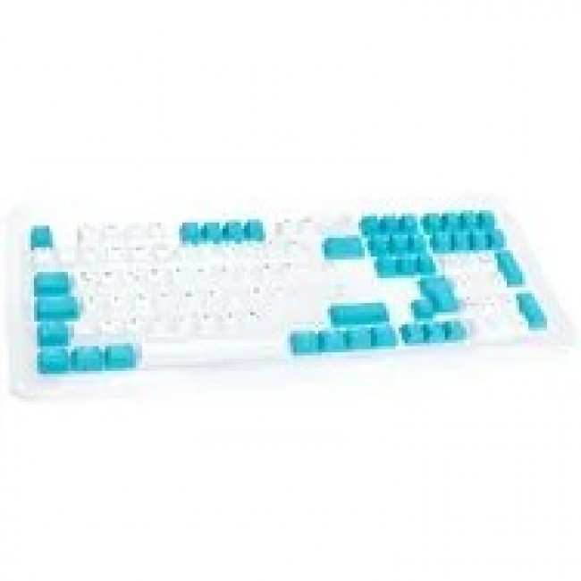 Ducky Keycap Set, PBT, ISO (DE) - wei /blau